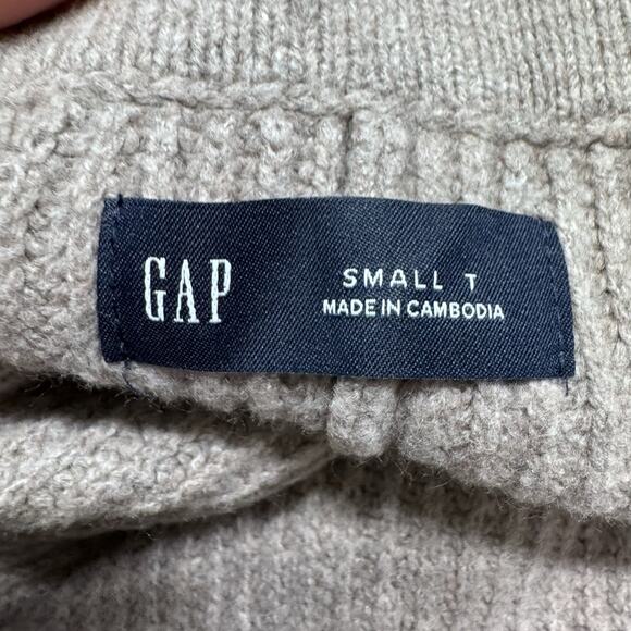 Gap Pants Womens S Tall Cool Brown Knit High Rise Wide Leg PullOn Sweatpants - Picture 2 of 14